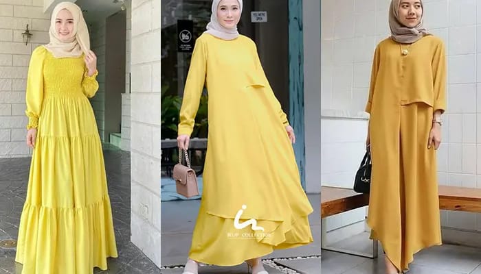 7 Inspirasi Warna Jilbab yang Cocok untuk Gamis Lemon dalam Berbagai Acara