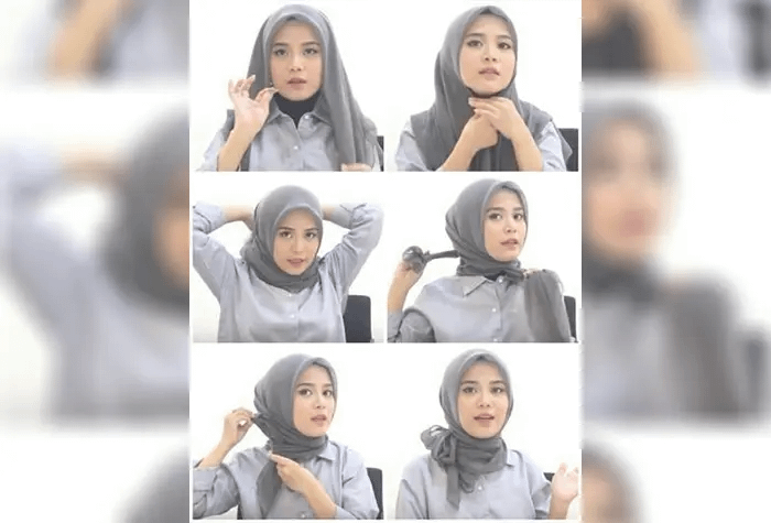 Tutorial pemakaian hijab segi empat